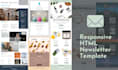 design a responsive HTML email template or newsletter