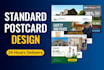 design standard postcard in 24 hours