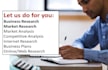 conduct online, market research, business research and analysis