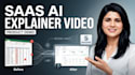create a saas ai explainer video and product demo