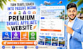 create a premium travel affiliate site, new on fiverr