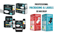 modern packaging design box, bag, bottle