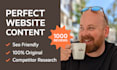 be your SEO website content writer