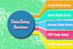 do data entry and typing work