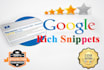 do advance schema markup, rich snippets and star rating