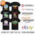 create attractive illustration graphic t shirt design merch by amazon
