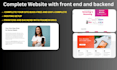 make your full website with design, laravel, PHP, HTML CRM