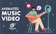 create a custom 2d animated music video for your song