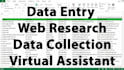 do fastest data entry web research copy paste work