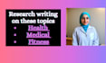 write health medical and fitness research