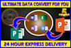 do professional data convert and data entry expert