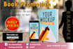 create a promotional banner ad for your book cover