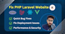fix, update, or customize your laravel PHP website