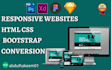 convert psd to html responsive bootstrap 4