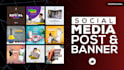 design eye catching professional social media post