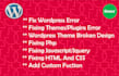 fix any types of wordpress error