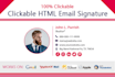 make clickable HTML email signature for gmail outlook apple
