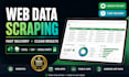 do data entry, data mining, and web scraping to excel