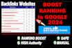 create da 90 backlinks to rank 1st in google