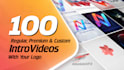 do 100 animation intro videos with your logo