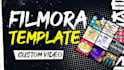 customize 2 filmora video templates within 24 hours