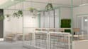cafe interior design rendering