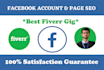 create facebook account, page and do SEO