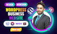design, redesign modern wordpress website or business website development