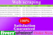 do web scraping, data mining, data collection from websites