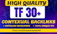make high trust flow tf 30 plus seo backlinks