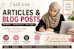 write engaging and well researched islamic articles