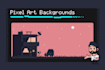 illustrate a background for videogames in pixel art style