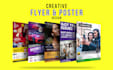 design a flyer, postcard, brochure, poster or magazine ad