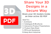 create 3d PDF from your 3d model