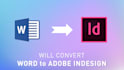 convert microsoft word to indesign