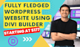 design responsive wordpress website using divi theme