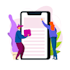 create modern flat illustration for landing  page and website