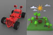 model low poly game props game assets and models for VR