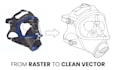 draw clean vector line art illustration in 24 hour