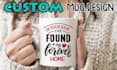create custom coffee mug, wine glass, water bottle design