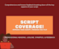 read and provide comprehensive script coverage with scoring