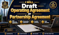 draft operating agreement or partnership agreement