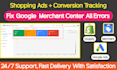 fix google merchant center all errors and run ppc ads