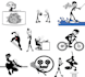 do a high quality unique stick figures