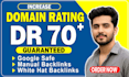 boost your ahrefs DR with high authority DR 70 backlinks fast guaranteed