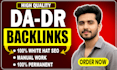 create da dr high quality dofollow SEO backlinks high authority link building