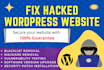 fix hacked wordpress site with malware removal and wordpress security