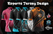 design custom sports and esports jersey sublimation design