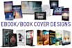 do book cover and ebook cover design with free 3d mock up