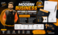design modern business card and stationary